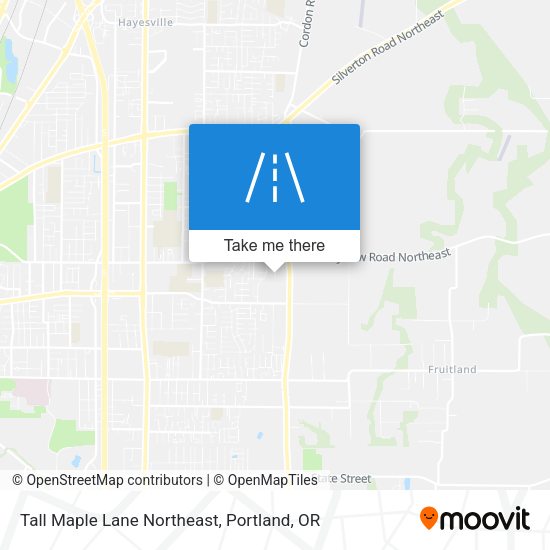 Mapa de Tall Maple Lane Northeast