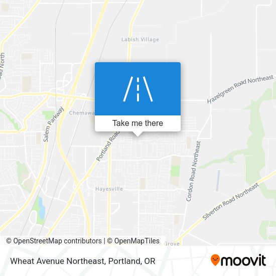 Wheat Avenue Northeast map