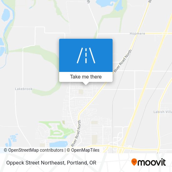 Oppeck Street Northeast map