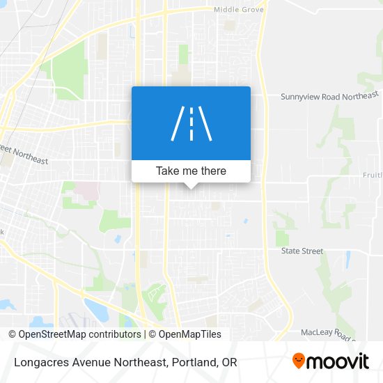 Longacres Avenue Northeast map