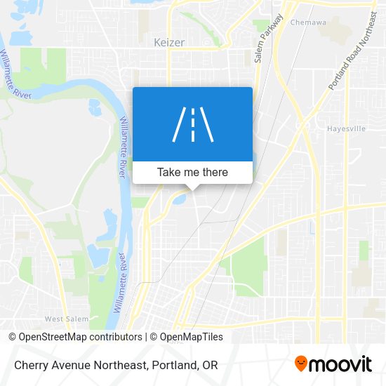 Cherry Avenue Northeast map