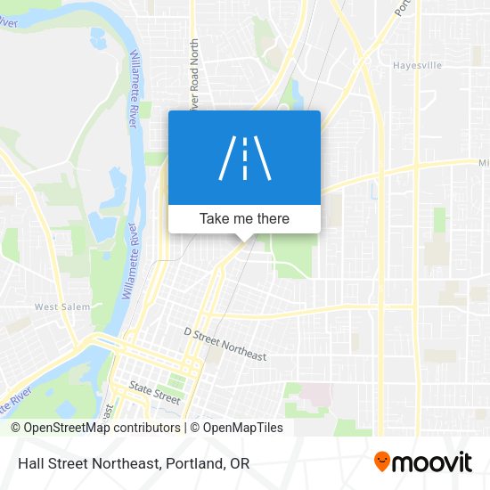 Hall Street Northeast map