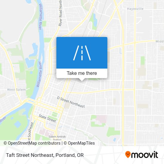 Mapa de Taft Street Northeast