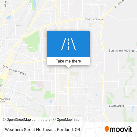 Mapa de Weathers Street Northeast