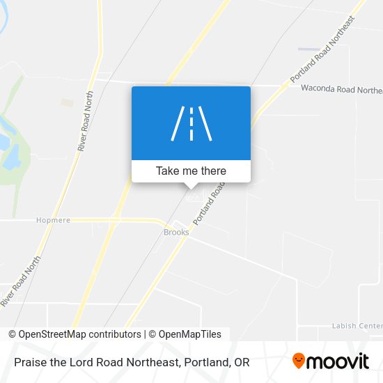 Praise the Lord Road Northeast map