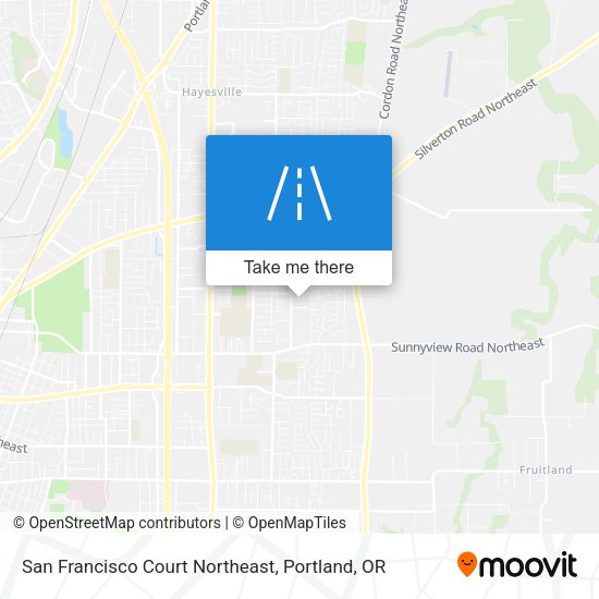 Mapa de San Francisco Court Northeast