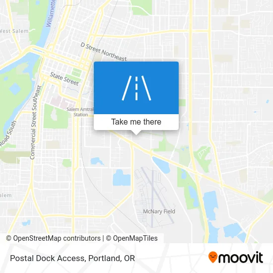 Postal Dock Access map