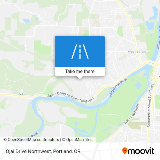 Ojai Drive Northwest map