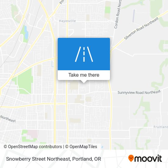 Snowberry Street Northeast map