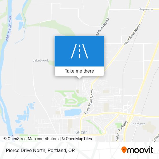 Pierce Drive North map