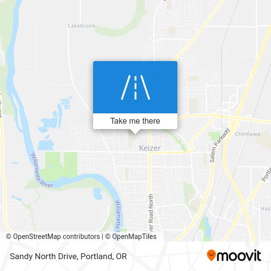Sandy North Drive map