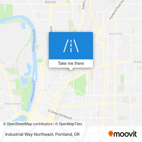 Industrial Way Northeast map