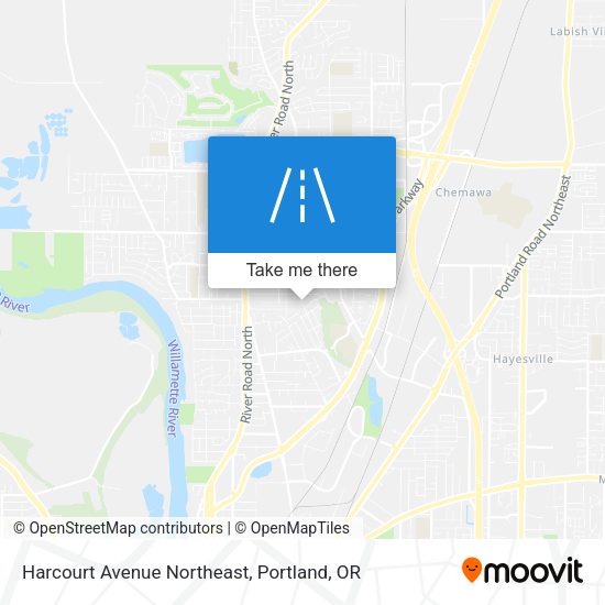 Harcourt Avenue Northeast map