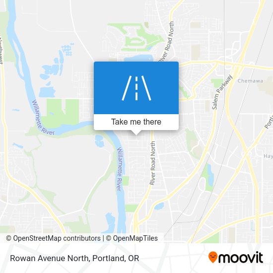 Rowan Avenue North map
