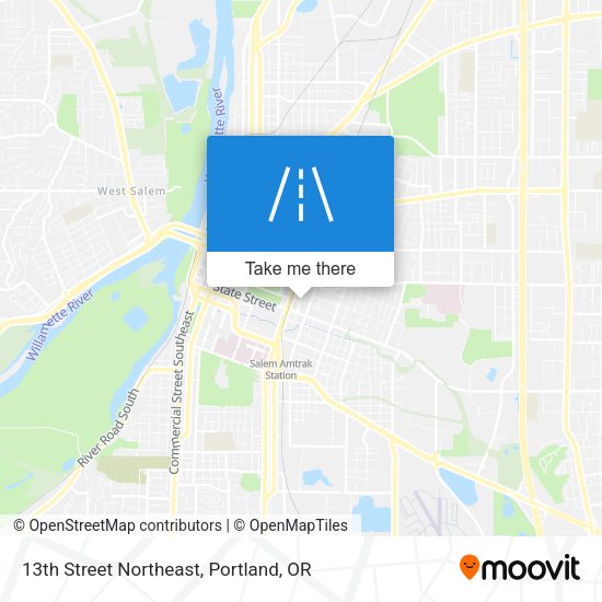 Mapa de 13th Street Northeast