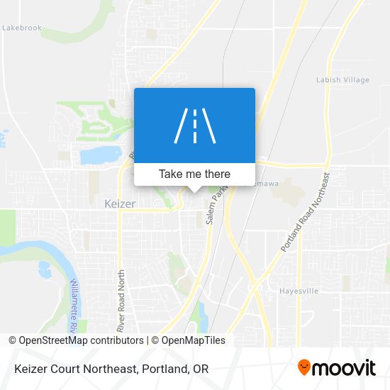 Keizer Court Northeast map
