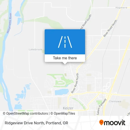 Ridgeview Drive North map