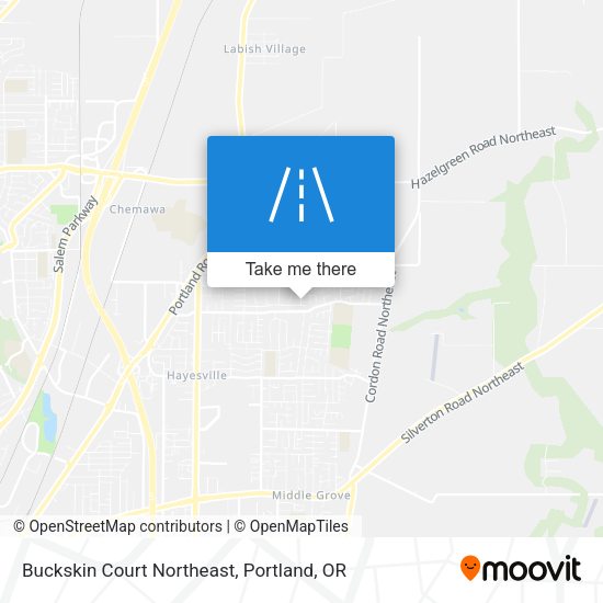 Buckskin Court Northeast map