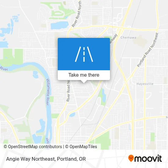 Angie Way Northeast map