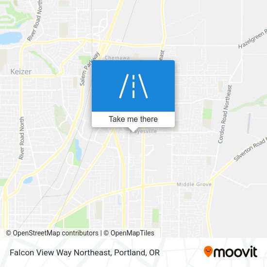 Mapa de Falcon View Way Northeast