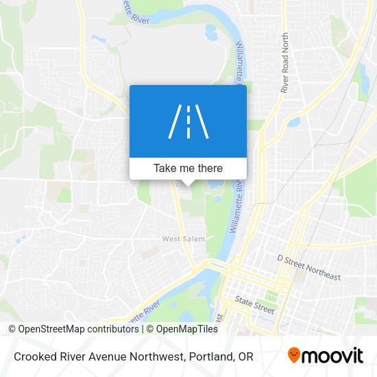 Mapa de Crooked River Avenue Northwest