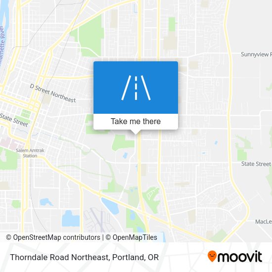 Thorndale Road Northeast map