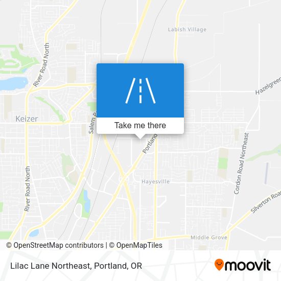 Lilac Lane Northeast map