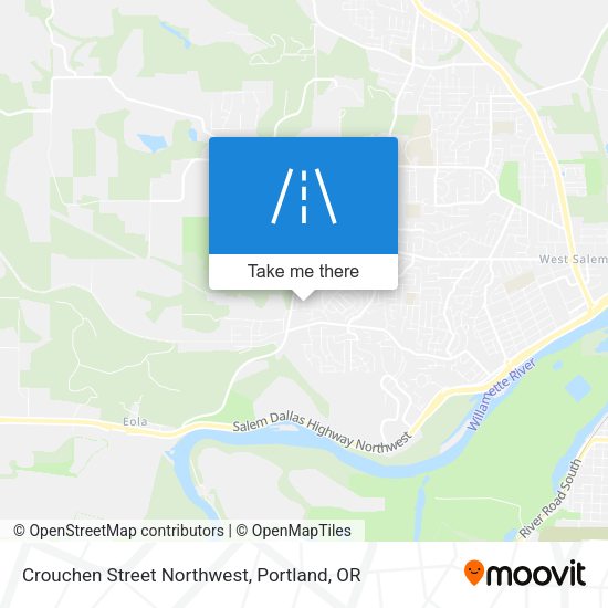Crouchen Street Northwest map