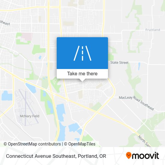 Connecticut Avenue Southeast map