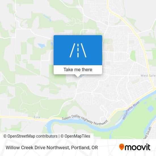 Mapa de Willow Creek Drive Northwest