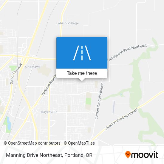 Manning Drive Northeast map