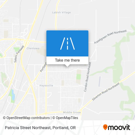 Mapa de Patricia Street Northeast
