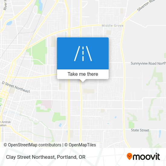 Clay Street Northeast map