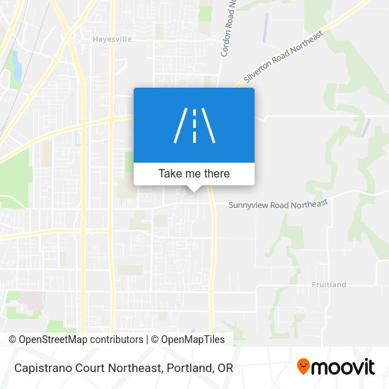Capistrano Court Northeast map