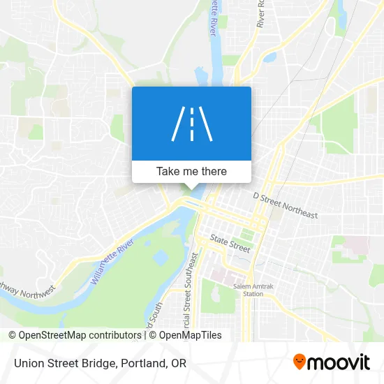 Union Street Bridge map