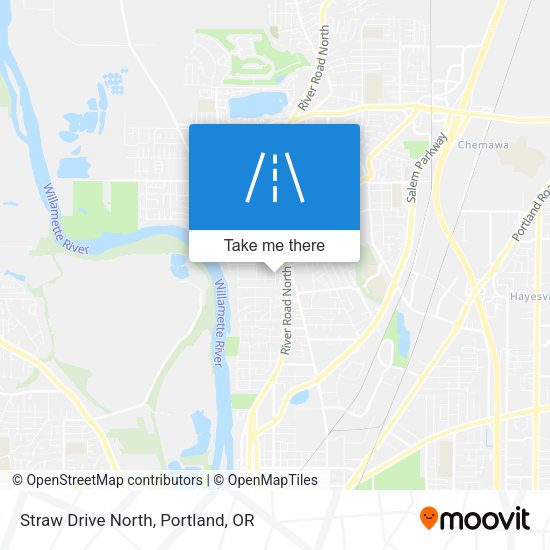 Straw Drive North map