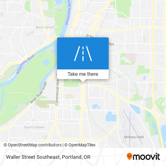 Mapa de Waller Street Southeast