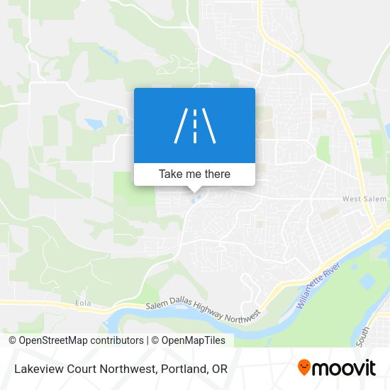 Mapa de Lakeview Court Northwest