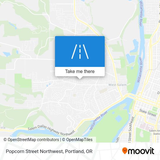 Popcorn Street Northwest map