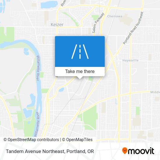 Tandem Avenue Northeast map