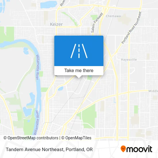 Tandem Avenue Northeast map