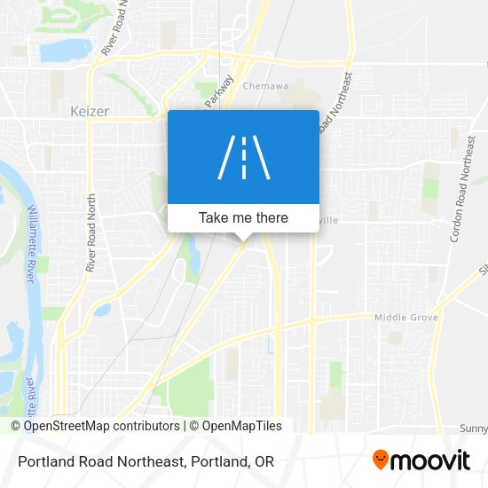 Portland Road Northeast map
