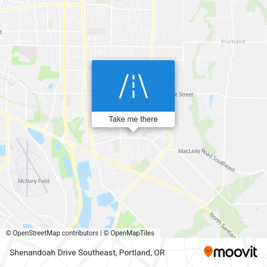 Mapa de Shenandoah Drive Southeast