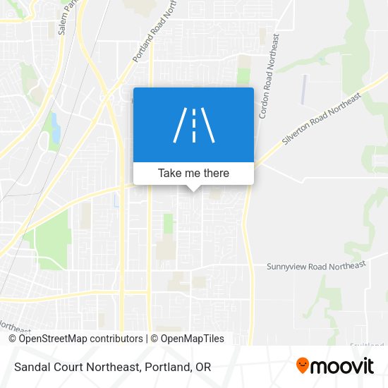 Sandal Court Northeast map