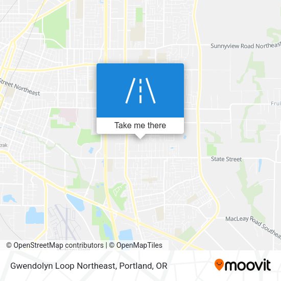Gwendolyn Loop Northeast map