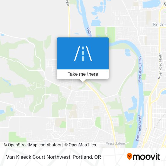 Van Kleeck Court Northwest map