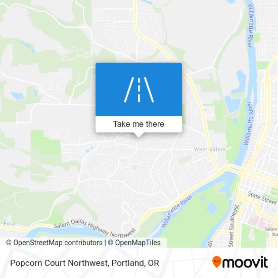 Mapa de Popcorn Court Northwest