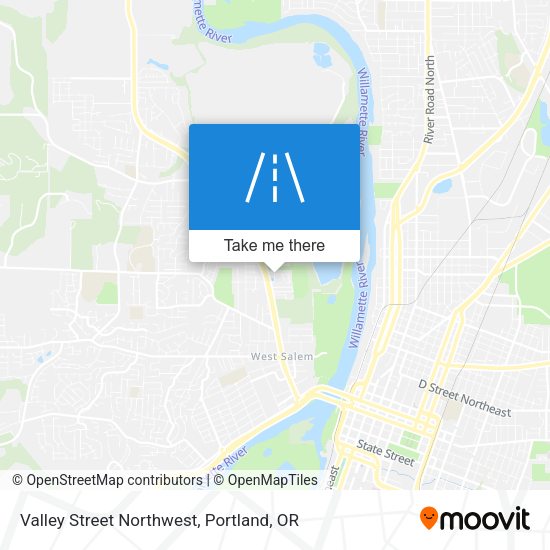 Valley Street Northwest map