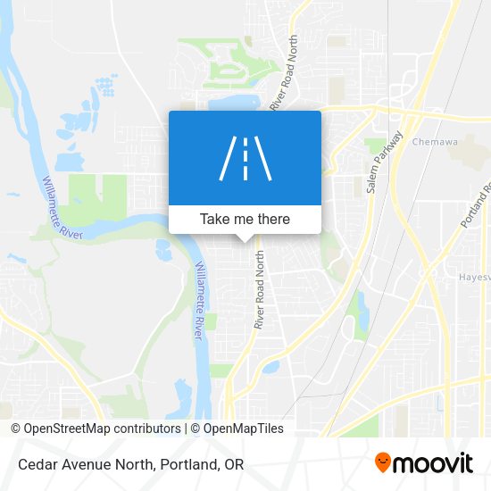 Cedar Avenue North map