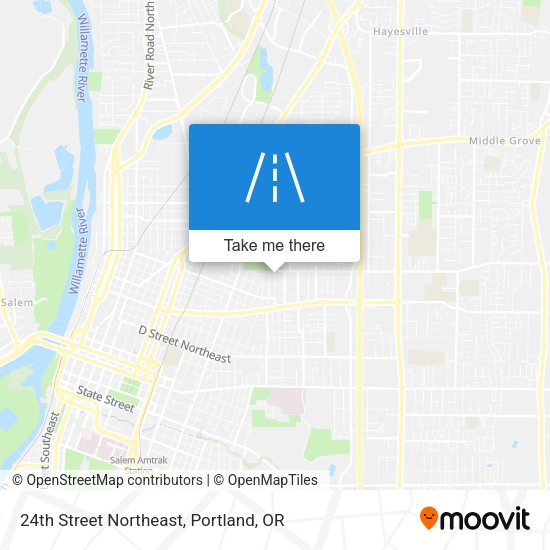 Mapa de 24th Street Northeast